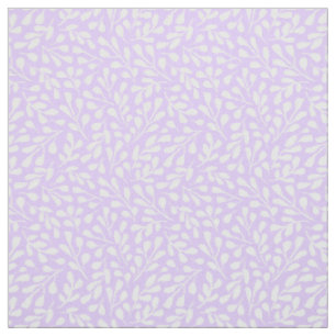 Tissu Motif de feuilles botaniques blanches modernes Lil