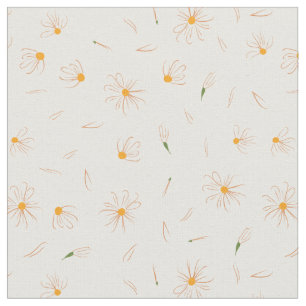 Tissu Motif de fleur peu précis de marguerite - motif