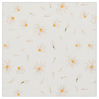 Tissu Motif de fleur peu précis de marguerite - motif