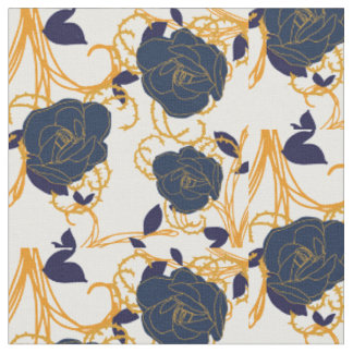 Tissu motif de fleurs