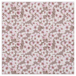 Tissu Motif de fleurs de cerisiers