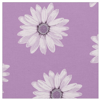 Tissu Motif de fleurs pourpre Girly floral