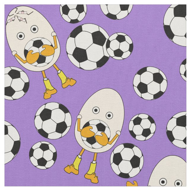Tissu Motif de football Egghead (Fermer)