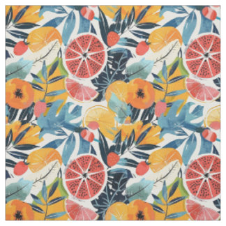 Tissu Motif de fruits d'agrumes