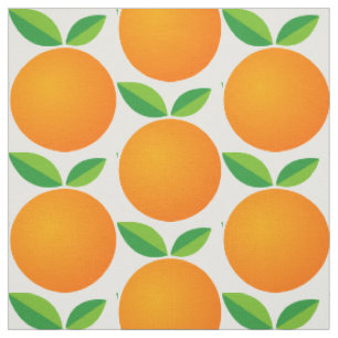 Tissu motif de fruits orange textile DO-IT-YOURSELF mati