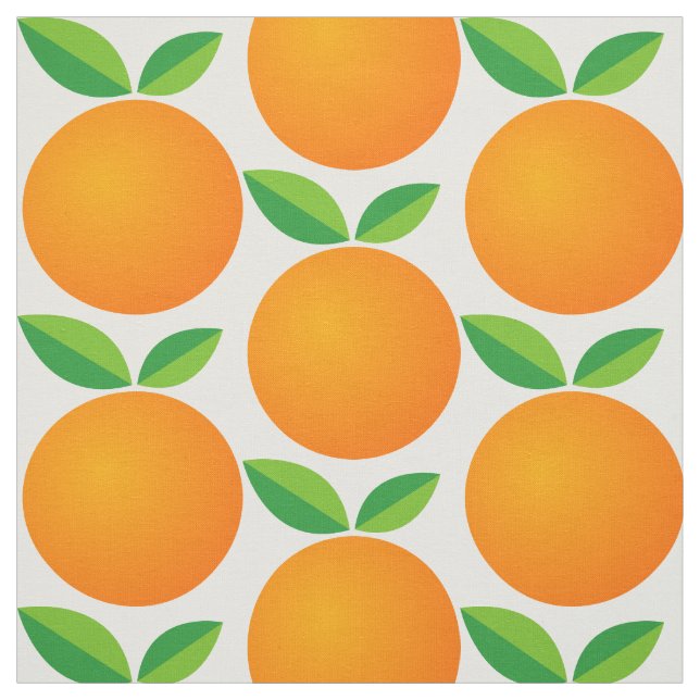 Tissu motif de fruits orange textile DO-IT-YOURSELF mati (Échantillon)