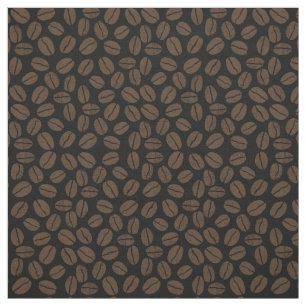 Tissu Motif de grains de café
