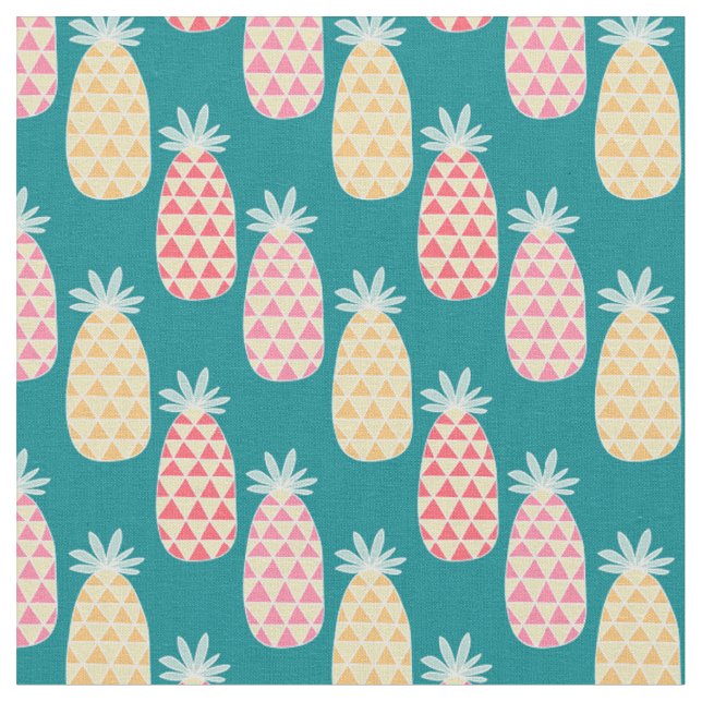 Tissu Motif de griffonnage d'ananas (Fermer)