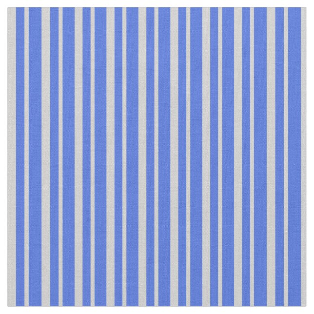 Tissu Motif de Gris clair et de Grandes Bleues Royales (Fermer)