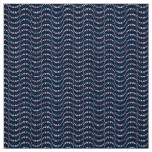 Tissu Motif de la couleur des Coeurs Colorés Wavy