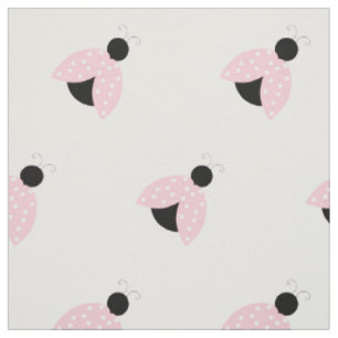 Tissu Motif De Ladybugs, Mignons Ladybugs, Pink Ladybugs