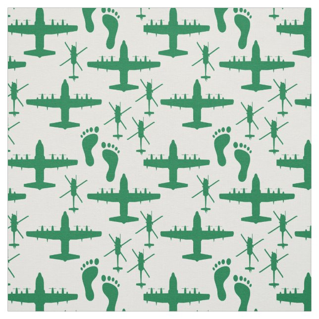 Tissu Motif de l'équipe de Secourt Jolly Green (Échantillon)