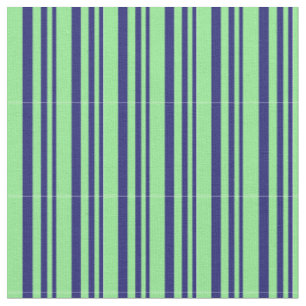 Tissu Motif de lignes bleu et vert clair de minuit