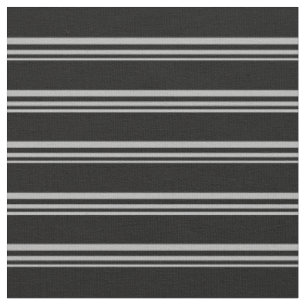 Tissu Motif de lignes gris foncé et noir