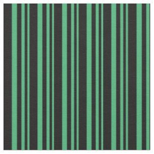 Tissu Motif de lignes/rayures de couleur verte et noire