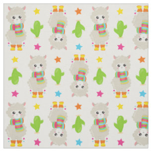 Tissu Motif De Llamas, Cute Llamas, Alpacas, Cactus