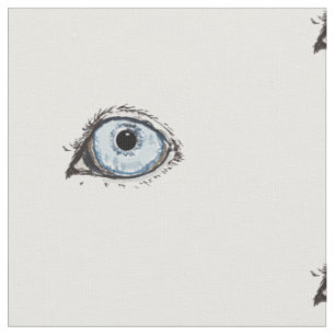 Tissu Motif de l'oeil Husky