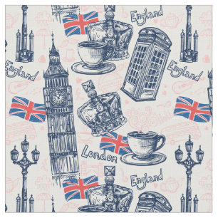 Tissu Motif de Londres Angleterre