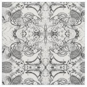 Tissu Motif de mandala de lapin