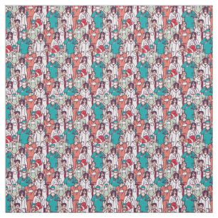Tissu Motif de médecin et de chirurgien