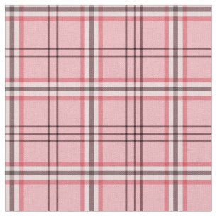 Tissu Motif de mode à carreaux rose et gris chic