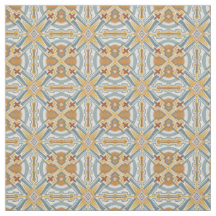 Tissu Motif de mosaïque géométrique Père Noël Fe