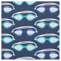 Motif de natation Lunettes de bain sur bleu foncé