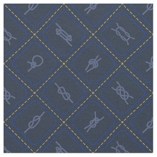 Tissu Motif de noeud nautique de corde