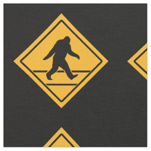 Tissu Motif de passage de Bigfoot Sasquatch Squatchy