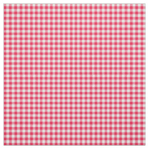 Tissu Motif de pays En vichy rouge classique