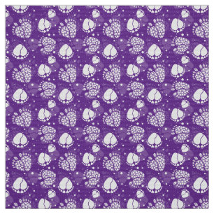 Tissu Motif de pieds et de coeurs de bébé dans la
