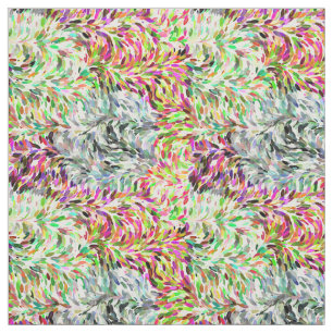 Tissu Motif de pinceau coloré à l'aquarelle
