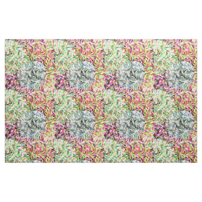 Tissu Motif de pinceau coloré à l'aquarelle (Fat Quarter)