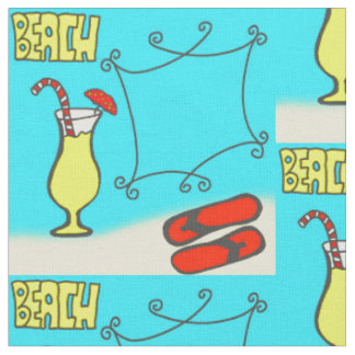 Tissu Motif de plage