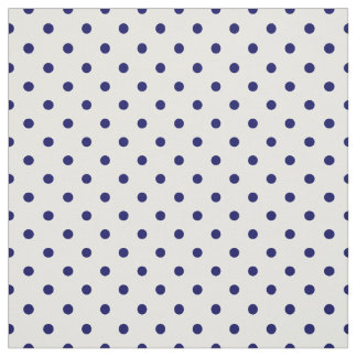 Tissu Motif de point blanc classique de polka de tache