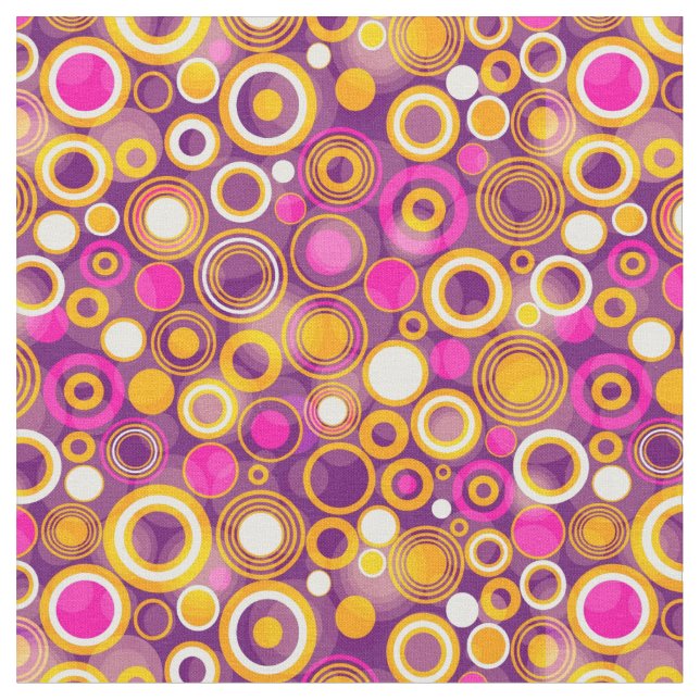 Tissu Motif de point violet de polka (Fermer)