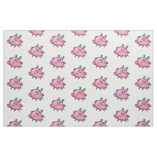 Tissu Motif de porc de vol