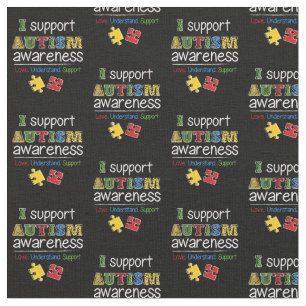 Tissu Motif de Sensibilisation sur l'autisme de support