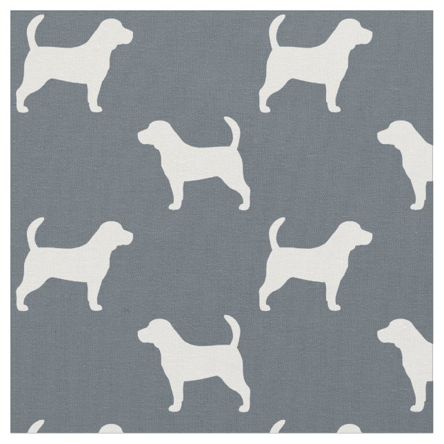 Tissu Motif de silhouettes de beagle (Fermer)