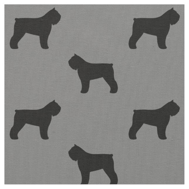 Tissu Motif de silhouettes de DES Flandres de Bouvier (Fermer)
