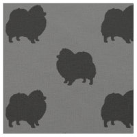 Motif de silhouettes de Pomeranian