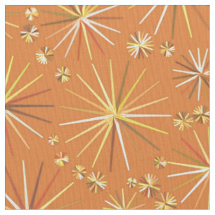 Tissu Motif de Spoutnik de la moitié du siècle, terre