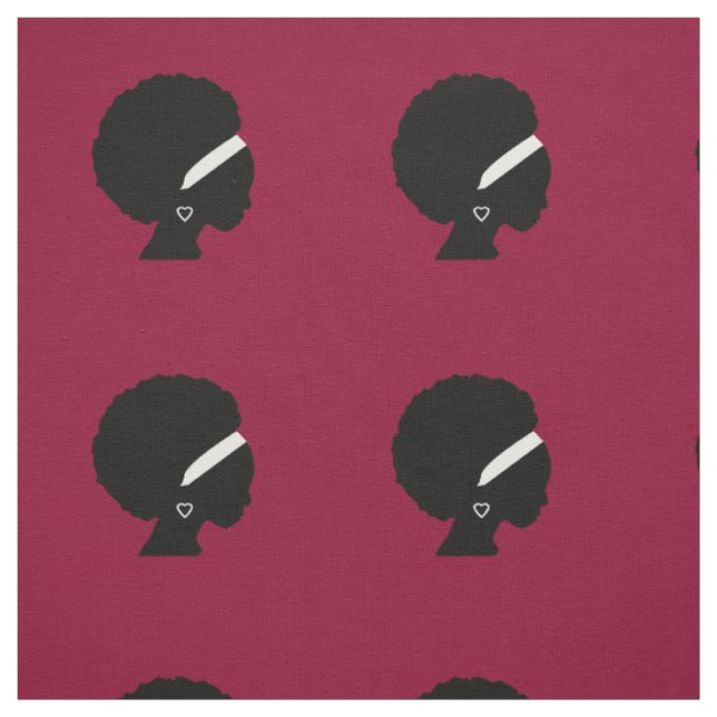 Tissu Motif de style de femme d'Afro-américain (Échantillon)