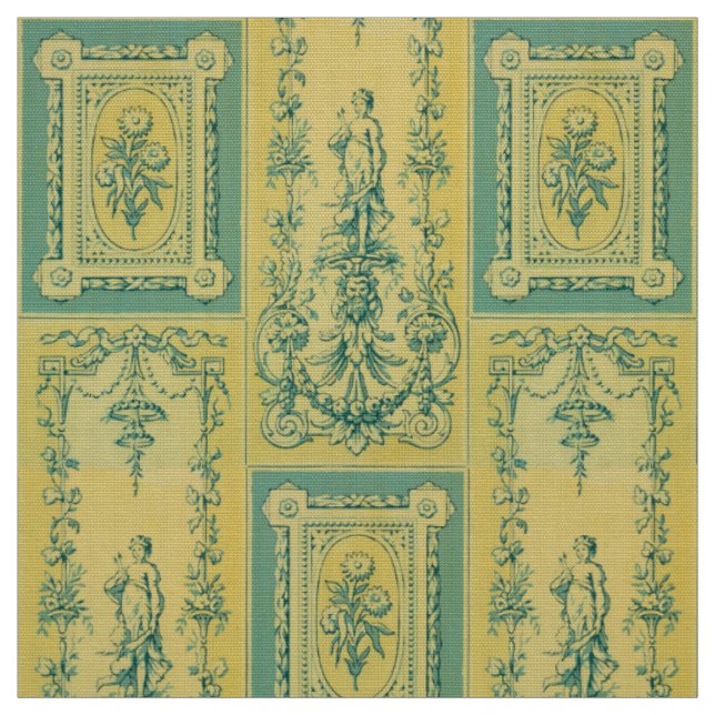 Tissu Motif de style rococo revival de l'ère victorienne (Échantillon)