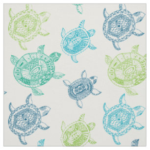 Tissu Motif de tortues de mer sans mer