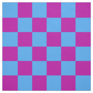 Tissu Motif de vérification À damiers bleu violet