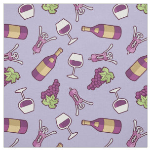Tissu Motif de vin rouge