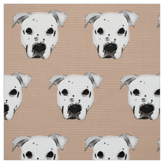 Tissu Motif de visage de chien