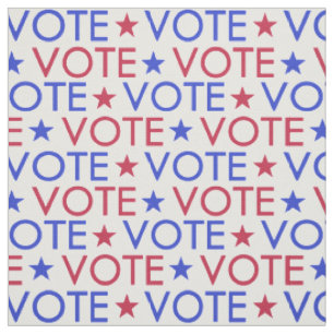 Tissu Motif de vote Red White Blue Star