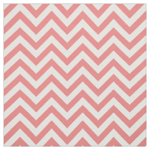 Tissu Motif de zigzag de corail léger d'atterrisseur